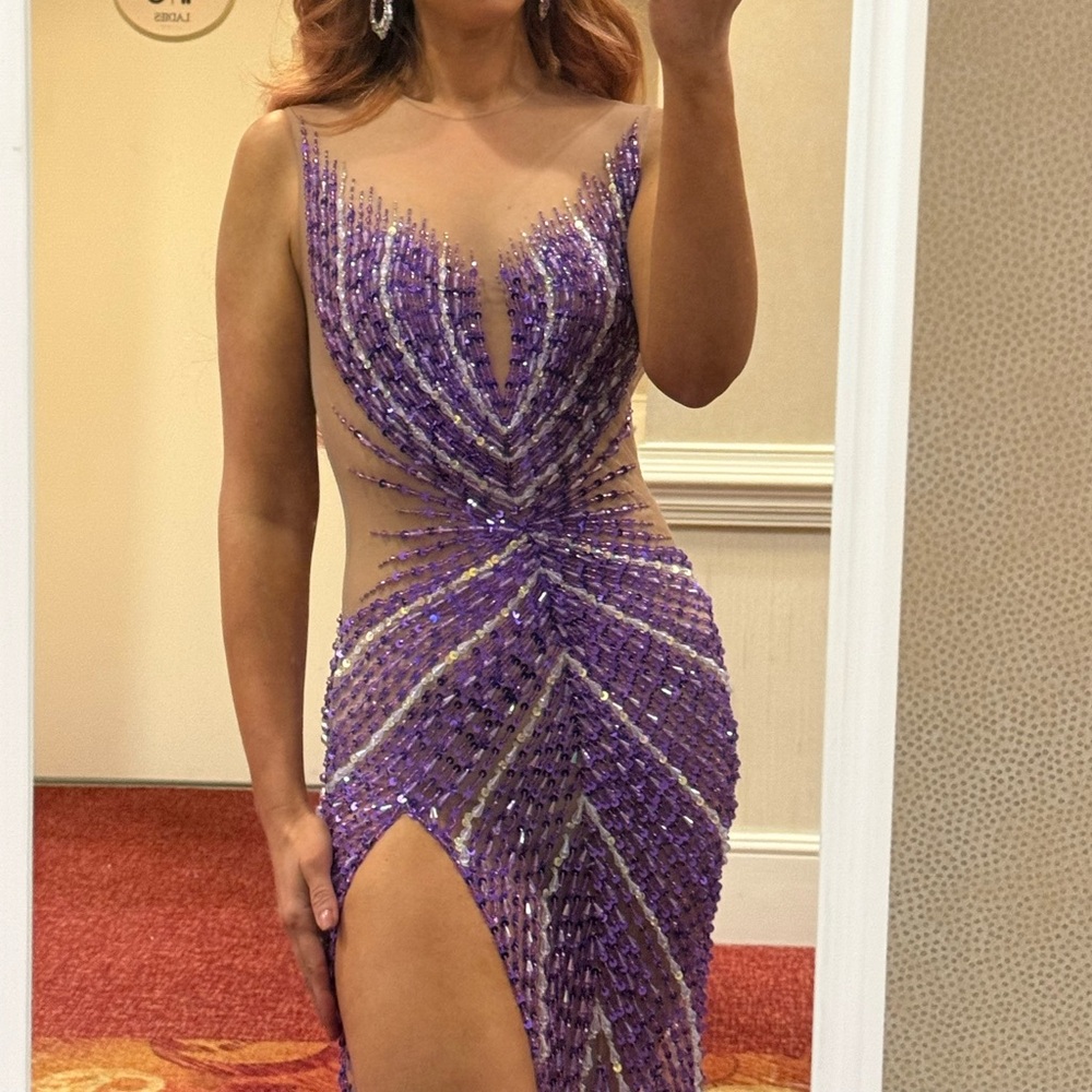 Custom couture pageant evening gown